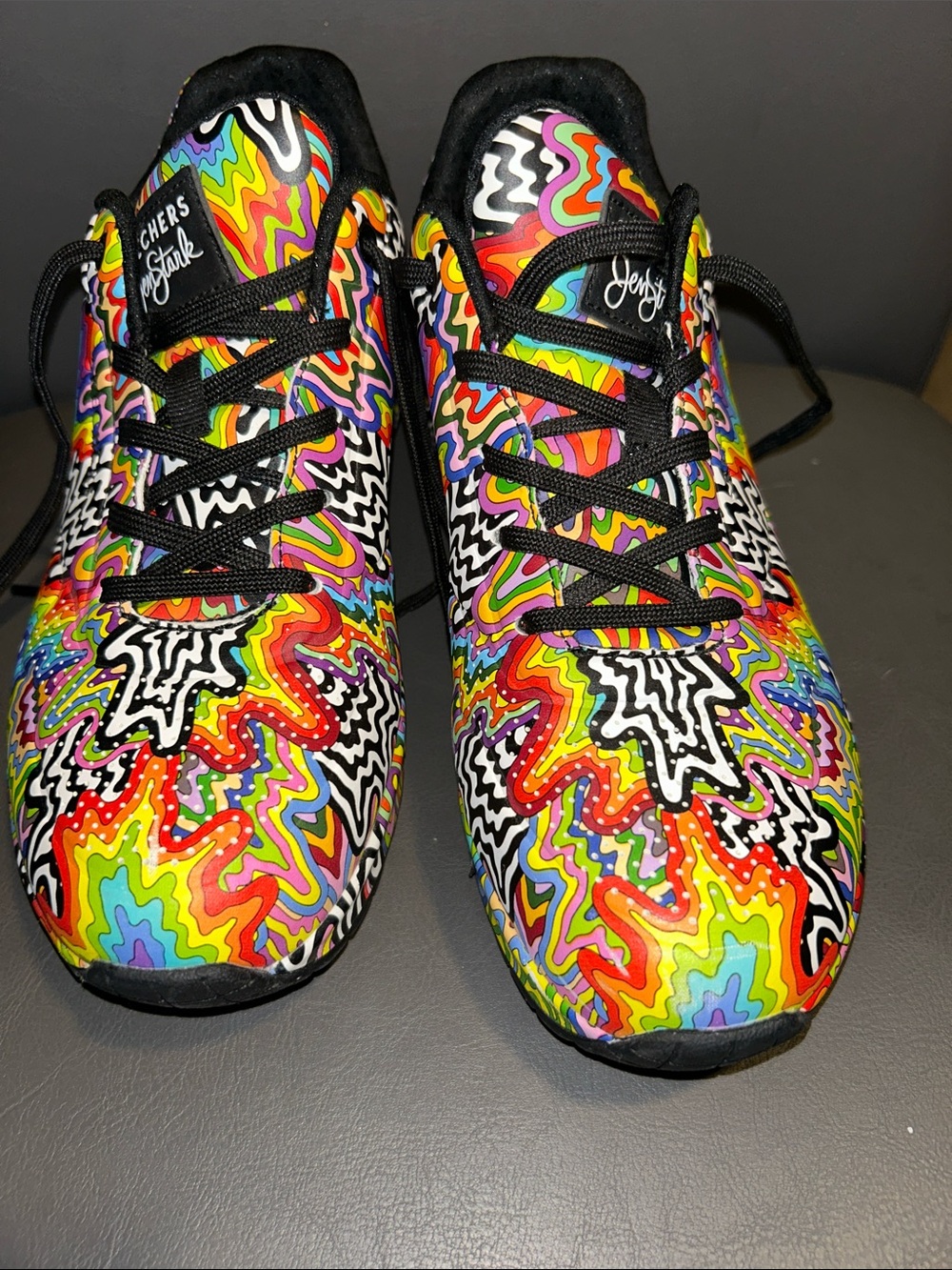 Skechers X Jen Stark infinite drip Sneakers - Multi Rainbow Pattern